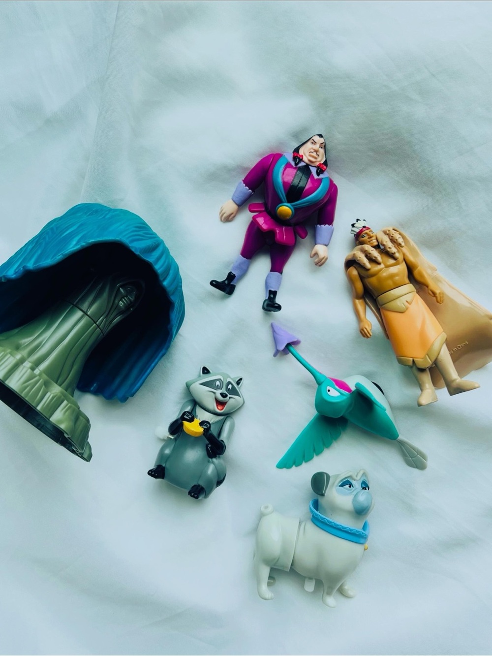 Vintage 90s Burger King Disney Pocahontas Happy Meal Toy Lot